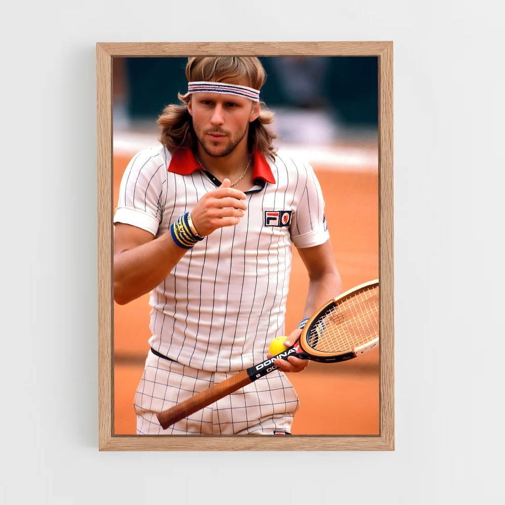 Poster Bjorn de borg – affiche Tennis (vue 4)